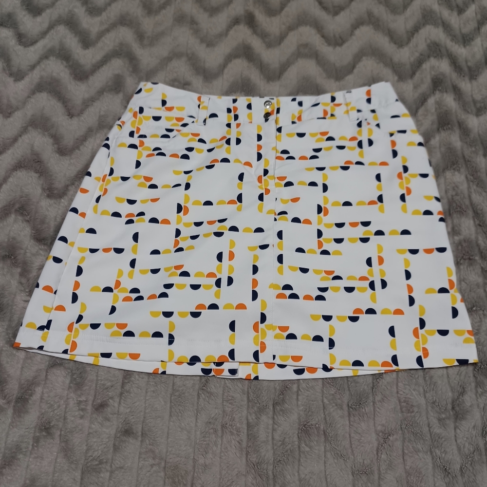 Slazenger Womens Size 6 White Semicircle Tennis Golf Skirt Skort